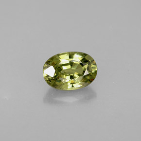 Granato demantoide naturale verde da 0,66 ct, taglio ovale, VVS-VS