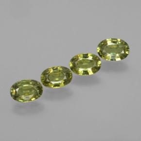 Granato demantoide naturale verde da 2,22 ct, taglio ovale, VVS-VS