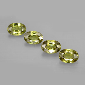 Granato demantoide naturale verde da 2,45 ct, taglio ovale, VVS-VS