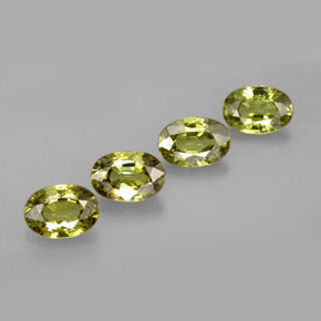 Granato demantoide naturale verde da 2,45 ct, taglio ovale, VVS-VS