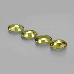 Granato demantoide naturale verde da 2,45 ct, taglio ovale, VVS-VS