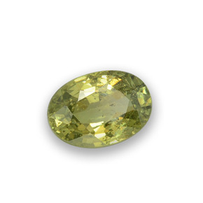 Granato demantoide naturale verde da 0,53 ct, taglio ovale, VS
