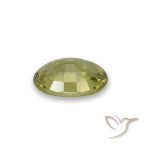 Granato demantoide Verde terroso chiaro naturale da 0.53 ct, Ovale, VS