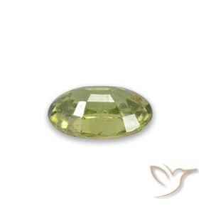 Granato demantoide Caldo bosco verde naturale da 0.47 ct, Ovale, VVS-VS