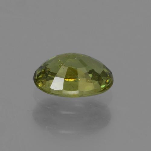 Granato demantoide Verde scuro naturale da 0.62 ct, Taglio ovale, VS