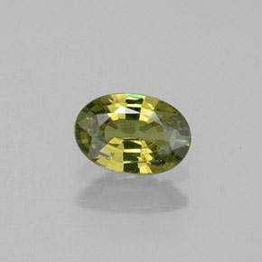 Granato demantoide naturale verde da 0,47 ct, taglio ovale, VVS-VS
