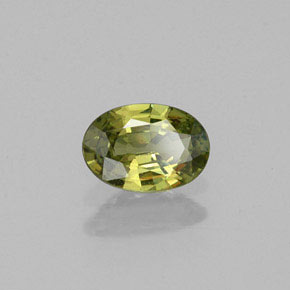 Granato demantoide naturale verde da 0,47 ct, taglio ovale, VVS-VS