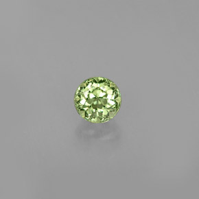 Granato demantoide naturale verde da 0,32 ct, taglio rotondo, VS