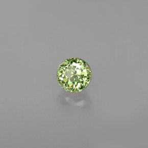 Granato demantoide naturale verde da 0,32 ct, taglio rotondo, VS