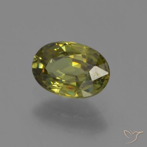 Granato demantoide Verde medio naturale da 0.61 ct, Ovale, VS