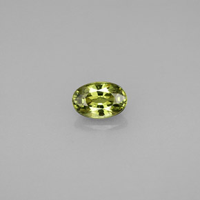 Granato demantoide naturale verde da 0,65 ct, taglio ovale, VS