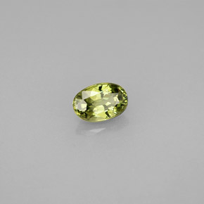 Granato demantoide naturale verde da 0,65 ct, taglio ovale, VS
