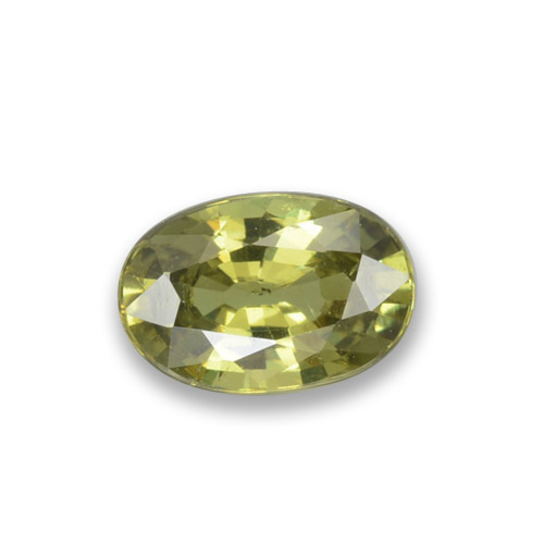 Granato demantoide naturale verde da 0,58 ct, taglio ovale, VS