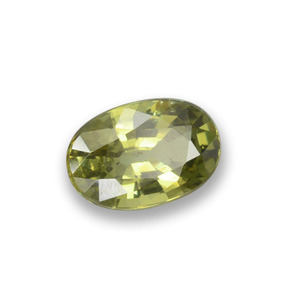 Granato demantoide naturale verde da 0,58 ct, taglio ovale, VS