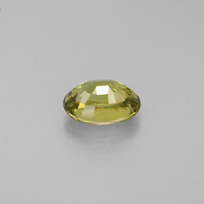 Granato demantoide Giallo medio naturale da 0.67 ct, Taglio ovale, VS