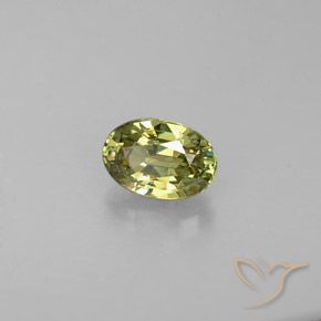 0.57ct Naturale Giallo medio Granato demantoide, Ovale, VS