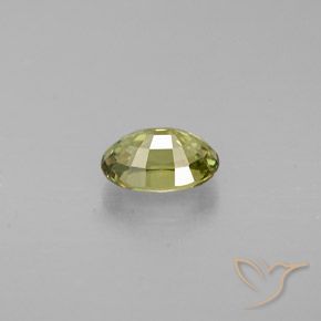 Granato demantoide Giallo medio naturale da 0.57 ct, Ovale, VS