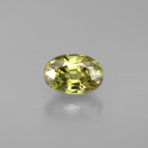 Granato demantoide naturale verde da 0,68 ct, taglio ovale, VS