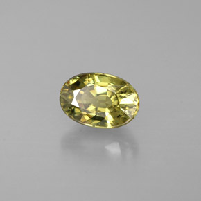 Granato demantoide naturale verde da 0,68 ct, taglio ovale, VS