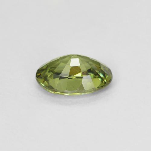 Granato demantoide naturale giallo da 0,58 ct, taglio ovale, VS