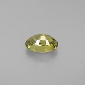 Granato demantoide naturale verde da 0,66 ct, taglio ovale, VS