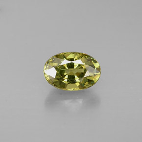Granato demantoide naturale verde da 0,74 ct, taglio ovale, VS