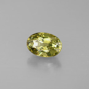 Granato demantoide naturale verde da 0,74 ct, taglio ovale, VS
