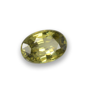 Granato demantoide naturale verde da 0,56 ct, taglio ovale, VS