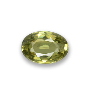 Granato demantoide naturale verde da 0,53 ct, taglio ovale, VS