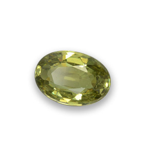 Granato demantoide naturale verde da 0,53 ct, taglio ovale, VS