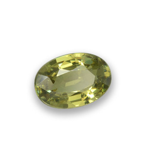 Granato demantoide naturale verde da 0,54 ct, taglio ovale, VS