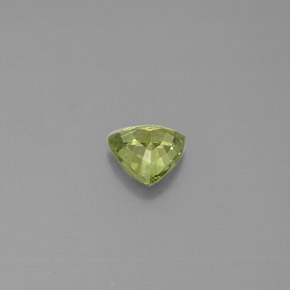 Granato demantoide naturale verde da 0,56 ct, trillion, VS