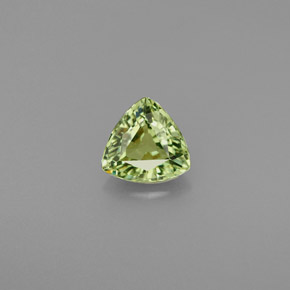 Granato demantoide naturale verde da 0,70 ct, trillion, VVS-VS