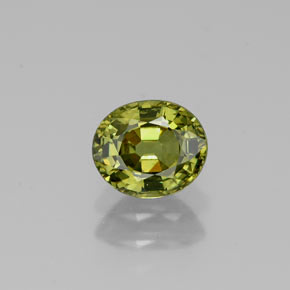 Granato demantoide naturale verde da 0,88 ct, taglio ovale, VS