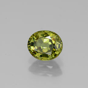 Granato demantoide naturale verde da 0,88 ct, taglio ovale, VS