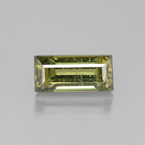 Granato demantoide naturale giallo da 2,03 ct, baguette, SI