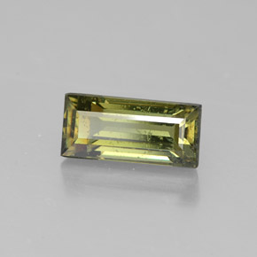 Granato demantoide naturale giallo da 2,03 ct, baguette, SI