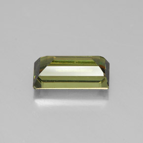 Granato demantoide naturale giallo da 2,03 ct, baguette, SI