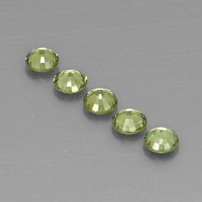 Granato demantoide naturale verde da 1,73 ct, taglio rotondo, VVS-VS