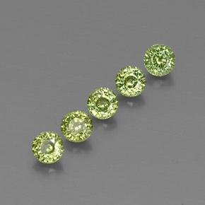 Granato demantoide naturale verde da 2,16 ct, taglio rotondo, VVS-VS