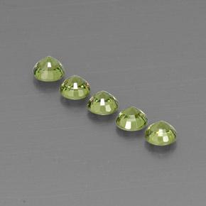 Granato demantoide naturale verde da 2,16 ct, taglio rotondo, VVS-VS