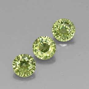 Granato demantoide naturale verde da 1,14 ct, taglio rotondo, VVS-VS
