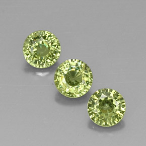 Granato demantoide naturale verde da 1,14 ct, taglio rotondo, VVS-VS