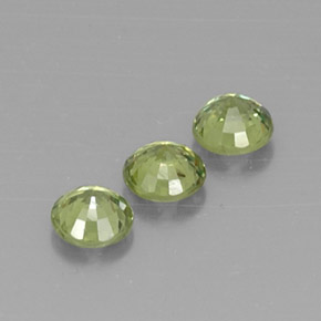 Granato demantoide naturale verde da 1,14 ct, taglio rotondo, VVS-VS