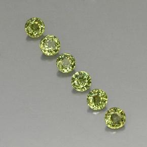 Granato demantoide naturale verde da 1,62 ct, taglio rotondo, VVS-VS
