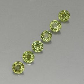 Granato demantoide naturale verde da 1,62 ct, taglio rotondo, VVS-VS