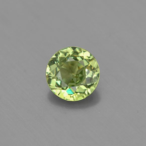 Granato demantoide naturale verde da 0,43 ct, taglio rotondo, VS-SI