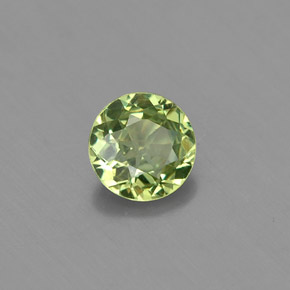 Granato demantoide naturale verde da 0,43 ct, taglio rotondo, VS-SI