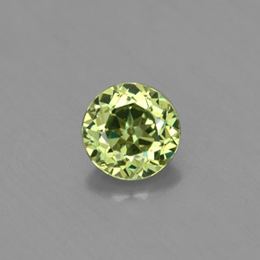 Granato demantoide naturale verde da 0,47 ct, taglio rotondo, VS