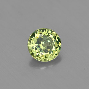 Granato demantoide naturale verde da 0,47 ct, taglio rotondo, VS